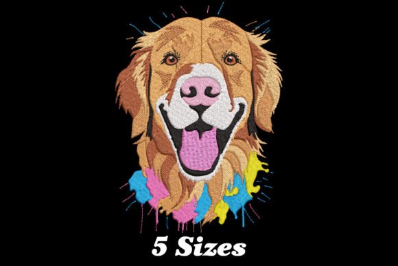 Download Colorful Golden Retriever - Golden Collection