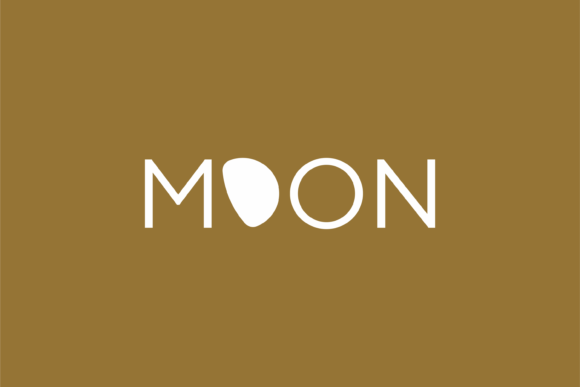 Download Moon Logo with Typography Design - Typography Collection