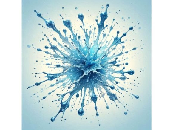 Download A Realistic Blue Water Splash in a Starb - Star Collection