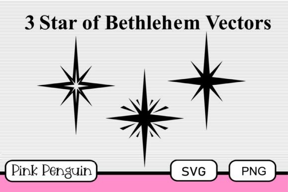 Download 3 Star of Bethlehem Christmas Vectors - Star Collection