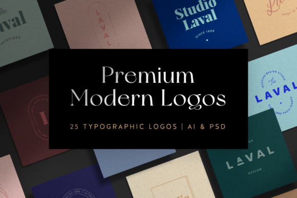 Download 25 Typographic and Modern Logos - Logos Collection