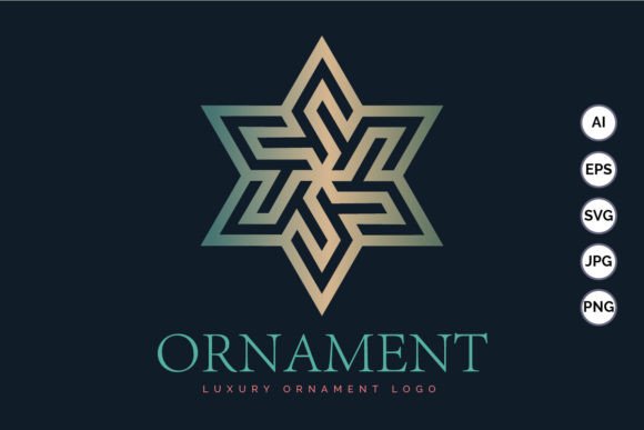 Download Hexagram Stars Ornament Gold Luxury Mode - Star Collection