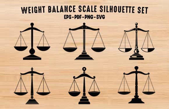 Download Weight Balance Scale Silhouette Bundle - Premium Resources
