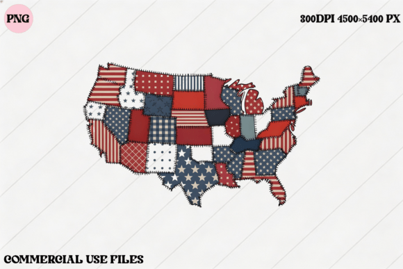 Download USA Patchwork Flag Map Graphic Design - Graphic design Collection