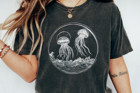 Download Jellyfish Ocean Waves Graphic Design Png - Graphic design Collection