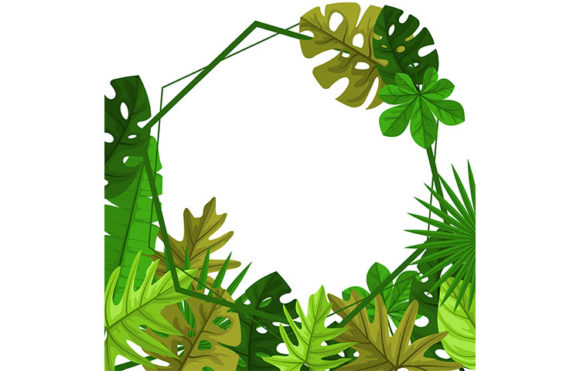 Download Polygon Green Tropical Plant Summer Leaf - Leaf Collection